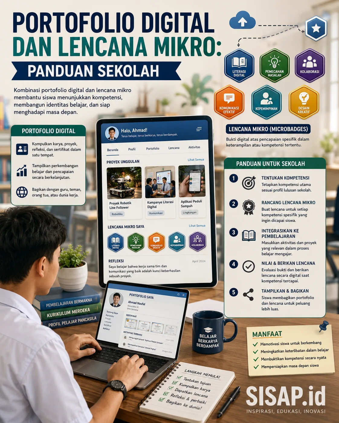 Portofolio Digital dan Lencana Mikro: Panduan Sekolah