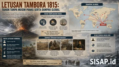Letusan Tambora 1815: Tahun Tanpa Musim Panas serta Dampak Global