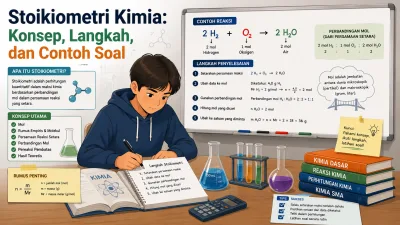 Stoikiometri Kimia: Konsep, Langkah, dan Contoh Soal